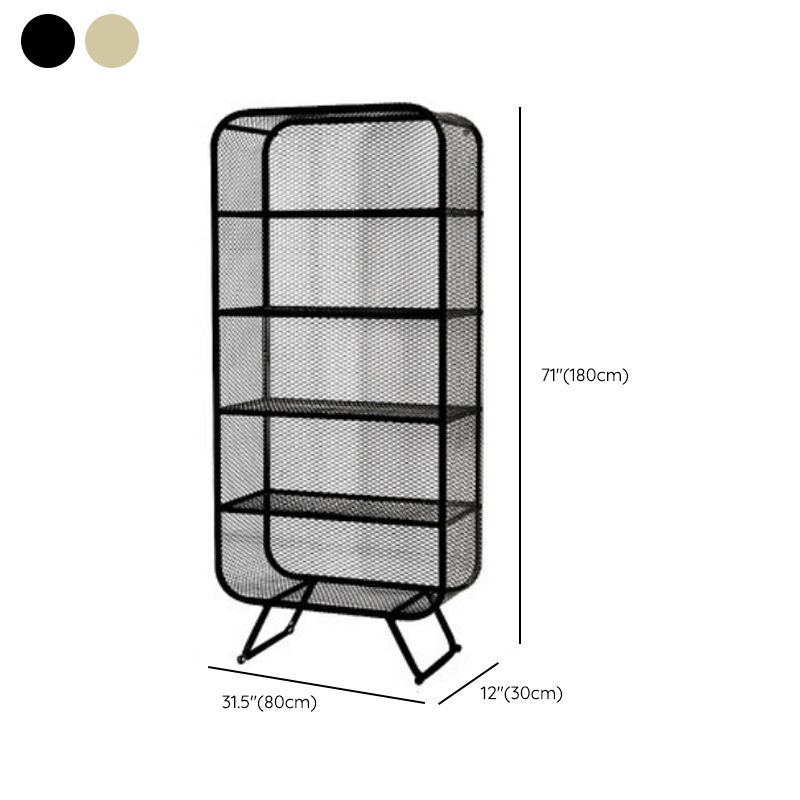 11" Wide Glam Shelf Bookcase Closed Back Metal Shelves Included Bookshelf