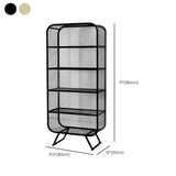 11" Wide Glam Shelf Bookcase Closed Back Metal Shelves Included Bookshelf