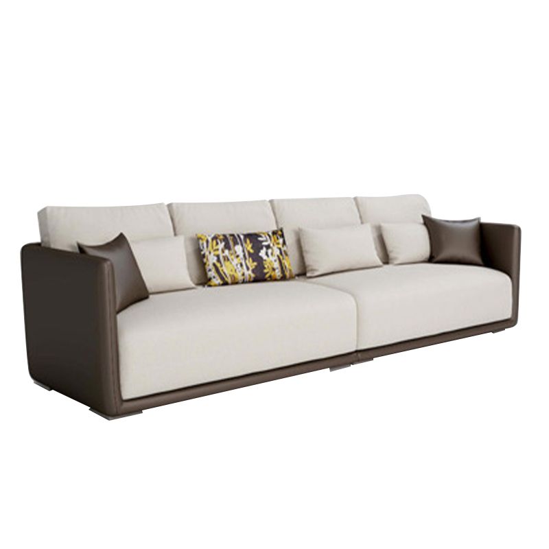 Modern Style Solid Wood Base Latex/sponge Cushion Rectangular Sofa Clearhalo 'furn' 'furn_sofas' 'Furniture' 'furniture_sofas' 'kitchen' 'kitchen_sofas' 'Living Room Furniture' 'Sofa' 'sofas' 1200x1200_57dcfd7a-9d00-4c0b-a5d5-dcc9a2a57e73