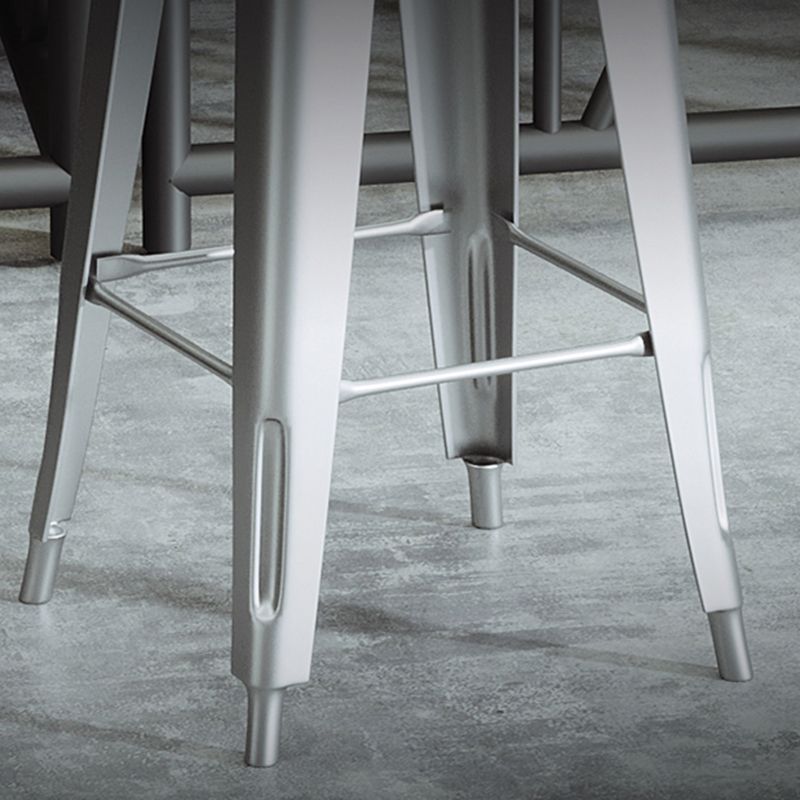 Industrial Silver Counter Stools Iron Wooden Bar Bristol Stools with Square Seat Clearhalo 'Bar Furniture' 'Bar Stools' 'bar_stools' 'furn' 'furn_bar_stools' 'furniture_bar_stools' 'Kitchen & Dining Furniture' 'kitchen&dining_furn' 'kitchen' 'kitchen_furn' Furniture' 1200x1200_57ddd3f1-b4dd-4811-af98-5b5d1f6c9407