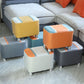 Color Matching Leather Standard Stool Modern Style Simple Rectangular Stool Clearhalo 'furn' 'furn_ottomans_poufs' 'Furniture' 'Living Room Furniture' 'Ottomans & Poufs' 'ottomans_poufs' 1200x1200_57de41a4-7626-4509-aabe-d844b9b64e91