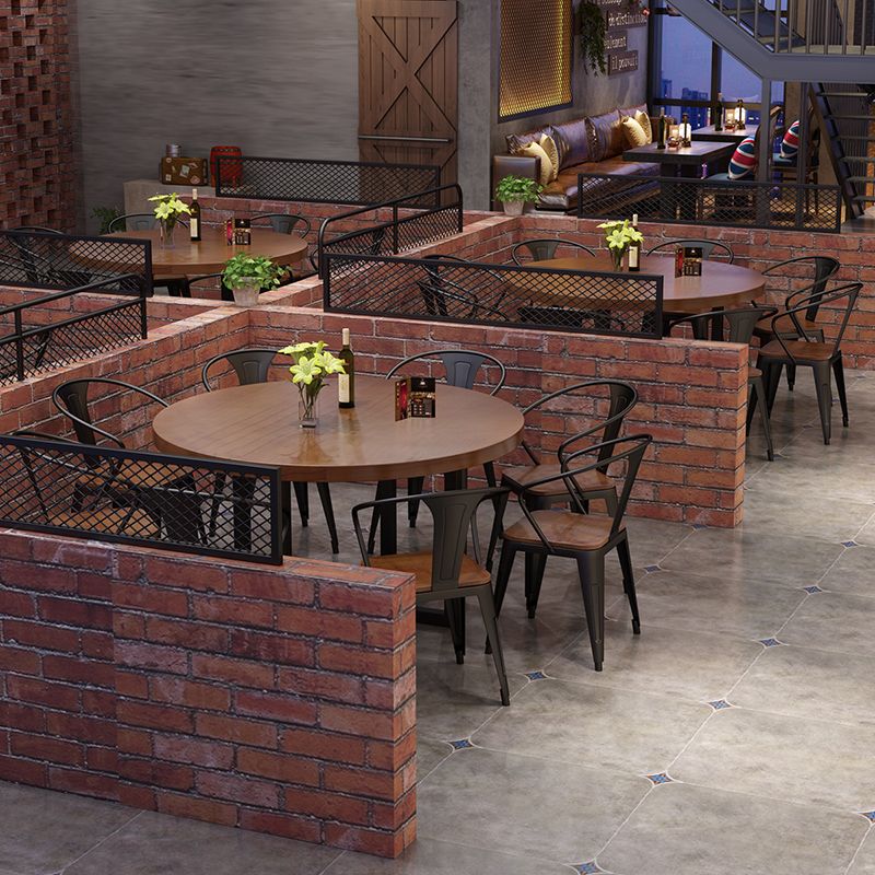 Solid Wood Dining Chairs Contemporary Arm Chairs with Metal Base Clearhalo 'Dining Chairs' 'Dining Tables & Seating' 'dining_chair' 'furn' 'furn_dining_chair' 'Furniture' 'Kitchen & Dining Furniture' 1200x1200_57de599a-a23f-4451-8cda-228de2df55ad