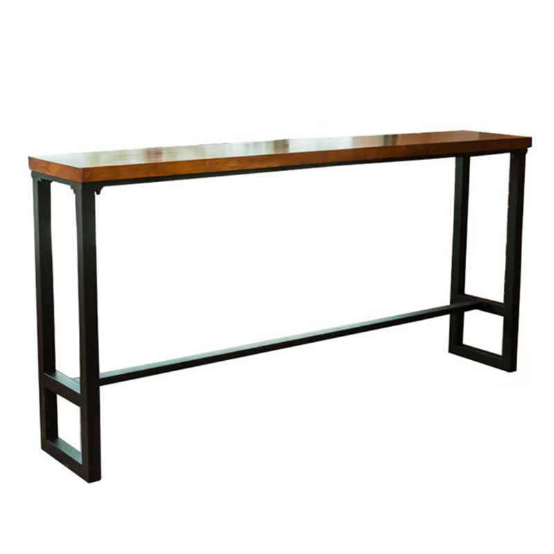 Tavolo da vino in legno massiccio interno tavolo da rettangolo poggiapiedi altezza da pub tavolo da pub