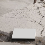Modern Dining Rectangle Table Sintered Stone Table with Metal Leg for Home Clearhalo 'Dining Tables & Seating' 'Dining Tables' 'dining_table' 'furn' 'furn_dining_table' 'Furniture' 'Kitchen & Dining Furniture' 1200x1200_57e0468e-94f2-4f0d-bd56-420c65b85901