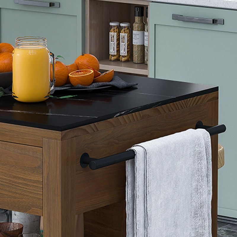 Eetkamer keuken eiland tafel open opslag marmeren prep tafel