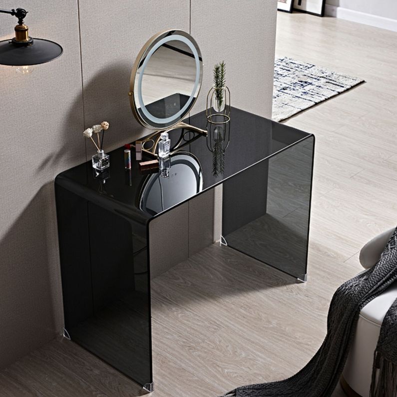 Trucco contemporaneo vanità in piedi da letto in vetro set di vanità per trucco