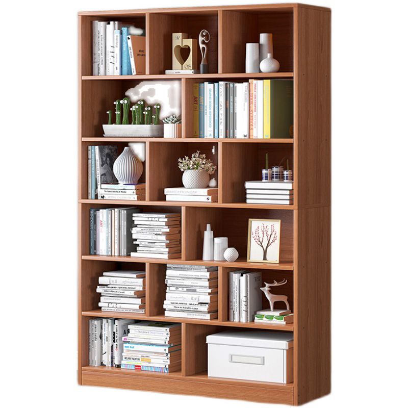 Manufactured Wood Standard Bookshelf Scandinavian Vertical Closed Back Bookshelf Clearhalo 'Bookcases' 'Furniture' 'furniture_bookcases' 'kitchen' 'kitchen_bookcases' 'Living Room Furniture' 'Office Furniture' 1200x1200_57e90a6d-23ef-4674-a5c2-446194b3a013