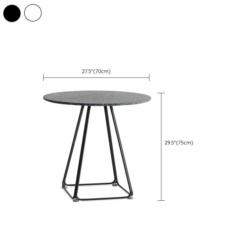 Modern Stone Geometric Dining Table Metal Base for Dining Room Clearhalo 'Dining Tables & Seating' 'Dining Tables' 'dining_table' 'furn' 'furn_dining_table' 'Furniture' 'Kitchen & Dining Furniture' 1200x1200_57ea24f0-a0df-499a-9e13-cf4010acdaa9