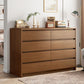 16" D Storage Chest Modern Wood Storage Chest in White and Brown