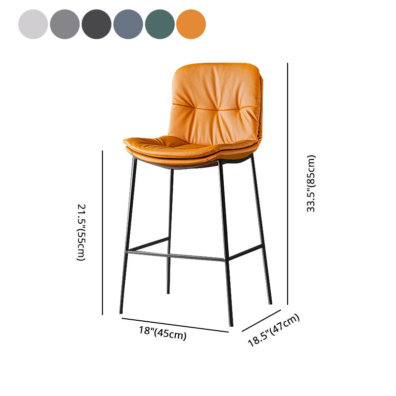 Contemporary Leather Bar Stools Indoor Antique Finish Bar Stool Clearhalo 'Bar Furniture' 'Bar Stools' 'bar_stools' 'furn' 'furn_bar_stools' 'furniture_bar_stools' 'Kitchen & Dining Furniture' 'kitchen&dining_furn' 'kitchen' 'kitchen_furn' Furniture' 1200x1200_57ebcb68-0c7a-4d3b-8c7d-86e8e9e689e3