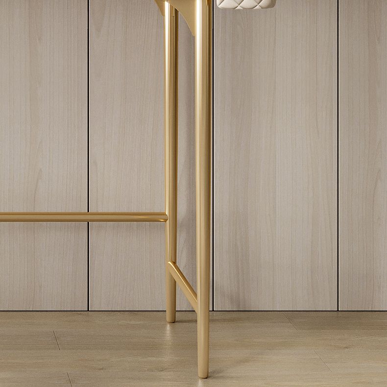 Desca di vanità bianca con 2 cassetti di stoccaggio da 17,71 "set di vanità in legno largo, stile glam