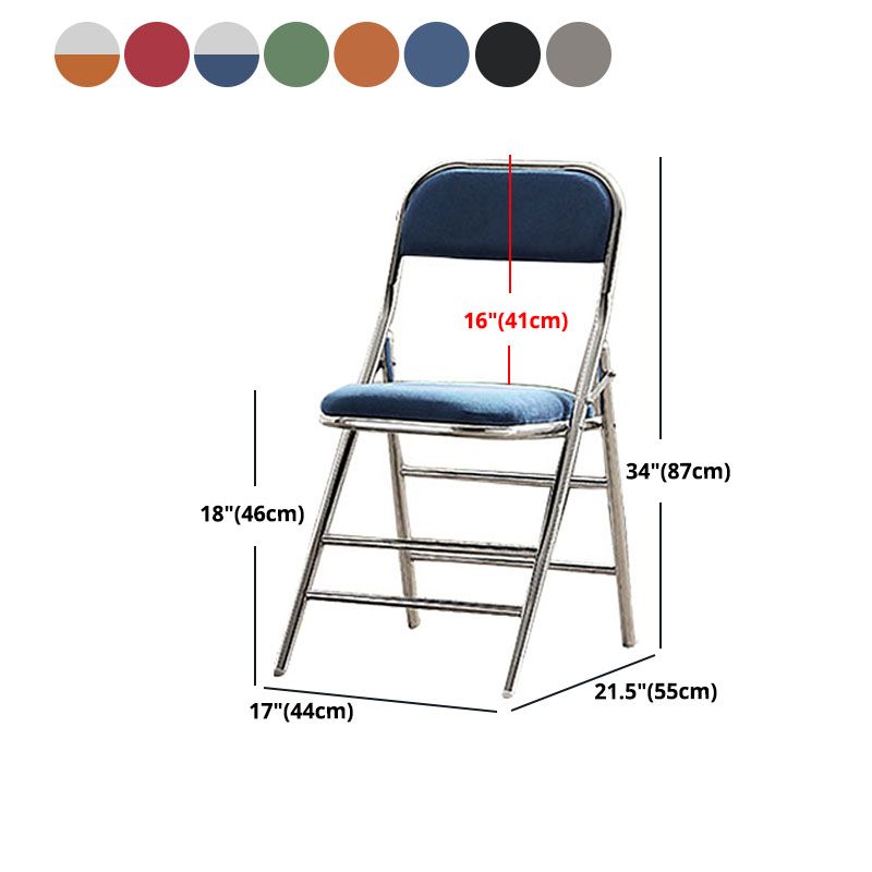 Moderne stalen bureaustoel met mid achterkant en lederen thuisbureau stoel