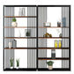 Wooden Standard Bookshelf Industrial Open Back Bookcase with Shelves