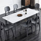 Stone Top Dining Table Mid-Century Modern Dining Table with 4 Oak Wood Legs Clearhalo 'Dining Tables & Seating' 'Dining Tables' 'dining_table' 'furn' 'furn_dining_table' 'Furniture' 'furniture_dining_table' 'Kitchen & Dining Furniture' 'kitchen' 'kitchen_dining_table' 1200x1200_57f2f1a5-642f-4448-aef6-ec5100836fc9