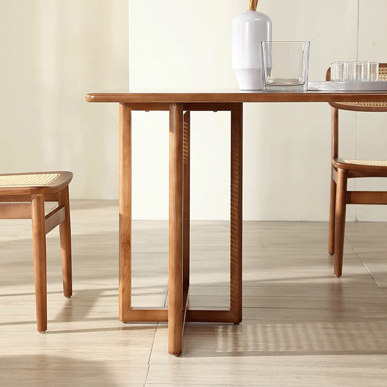 Rectangle Double Pedestal Dining Table Modern Style Furniture for Indoor Clearhalo ' dining_table' 'Dining Tables & Seating' 'Dining Tables' 'furn' 'furn_dining_table' 'Furniture' 'furniture_dining_table' 'Kitchen & Dining Furniture' 'kitchen&dining_furn' 'kitchen' 'kitchen_dining_table' 1200x1200_57f43a99-0c18-4d6a-842a-4b3fcc72e541
