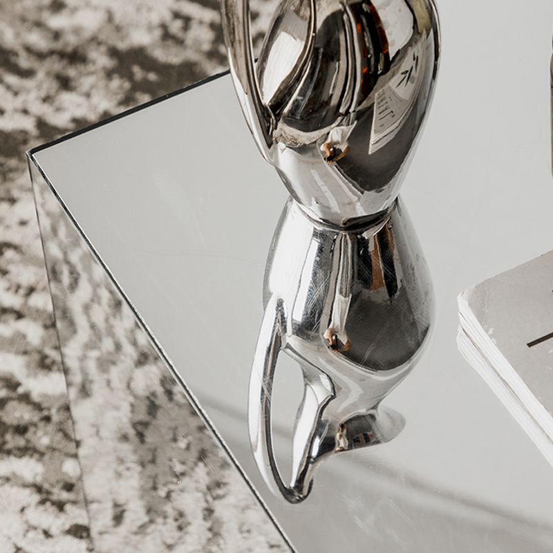 Square Plastic End Table Set Mirrored Block Side Table for Bedside Clearhalo 'Coffee & Accent Tables' 'End & Side Tables' 'end_side_tables' 'furn' 'furn_end_side_tables' 'Furniture' 'Living Room Furniture' 1200x1200_57f6a0b1-81c5-428d-9621-ad7caaf09a69