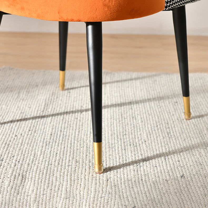 Scandinavian Style Upholstered Armless Dining Chairs Solid Back Dining Side Chair Clearhalo ' kitchen&dining_furn' 'Dining Chairs' 'Dining Tables & Seating' 'dining_chair' 'furn' 'furn_dining_chair' 'Furniture' 'furniture_dining_chair' 'Kitchen & Dining Furniture' 'kitchen' 1200x1200_57f79ac9-5976-4c48-abf1-46e415c8ff11