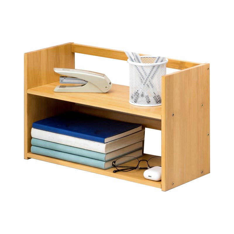 Moderne stijl Open Back Bookshelf Bamboo boekenkast met planken
