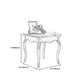 Traditional Square End Table 4 Legs Sofa Side End Table for Living Room Clearhalo 'Coffee & Accent Tables' 'End & Side Tables' 'end_side_table' 'end_side_tables' 'furn' 'furn_end_side_tables' 'Furniture' 'furniture_end_side_table' 'Living Room Furniture' 1200x1200_57f8c929-174c-4829-9731-f8e7081b9abd