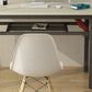 Office in legno in stile contemporaneo da ufficio rettangolare task desk in grigio e nero