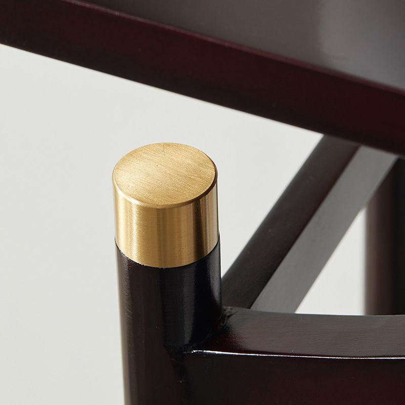 Vaste houten rechthoekige console tabel 31,5-inch hoge accenttafel met plank