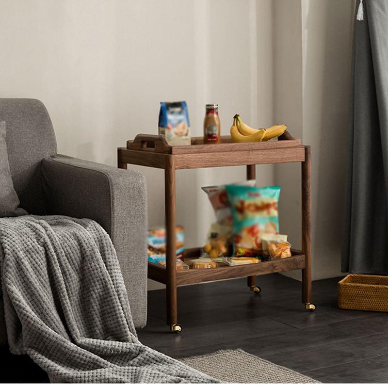 Rectangular Solid Wood Side Table Farmhouse 17" Wide Side Table with Wheels Clearhalo 'Coffee & Accent Tables' 'End & Side Tables' 'end_side_table' 'end_side_tables' 'furn' 'furn_end_side_tables' 'Furniture' 'furniture_end_side_table' 'Living Room Furniture' 1200x1200_57fb8088-3ae8-404f-907a-4e6ddc9dee87