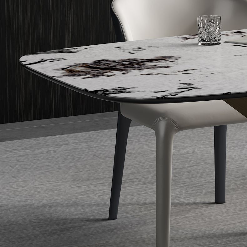 Minimalist 1/2/4/7 Pieces Dining Furniture Sintered Stone Dining Set for Dining Room Clearhalo 'Dining Room Sets' 'Dining Tables & Seating' 'dining_room_set' 'furn' 'furn_dining_room_set' 'Furniture' 'furniture_dining_room_set' 'Kitchen & Dining Furniture' 'kitchen&dining_furn' 'kitchen' 1200x1200_57fc2fa6-741d-41cc-b1ef-238ef094b4a2