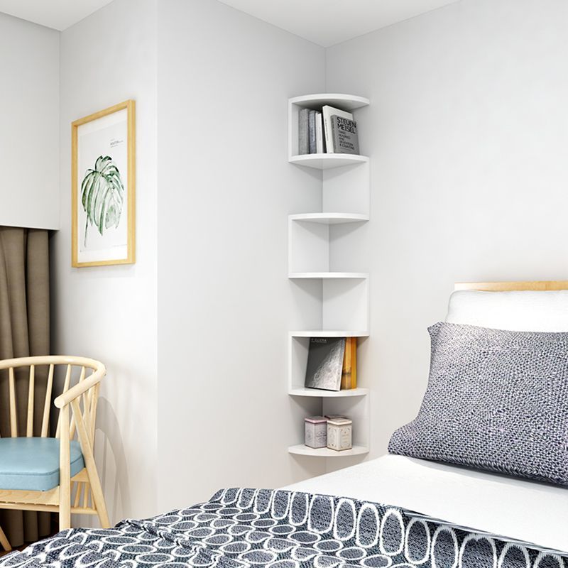 Contemporary Wall Mounted Bookcase Engineered Wood Bookshelf Clearhalo 'Bookcases' 'Furniture' 'furniture_bookcases' 'Office Furniture' 1200x1200_57ff7fb0-6ce0-4e81-9d55-60447e00fbf3