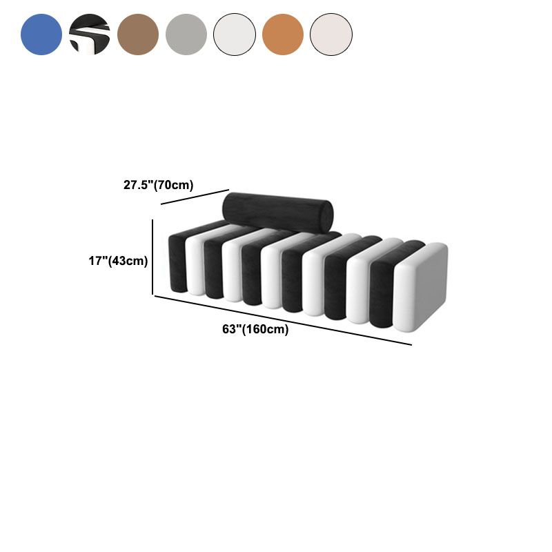 Divano standard di velluto standard di divano posteriore stretto per soggiorno