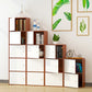 Modem Bookcase Engineered Wood Standard Bookshelf with Doors