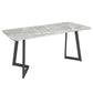 Industrial Gray Dinner Room Kitchen Table Sintered Stone Table with Black Frame Clearhalo ' dining_table' 'Dining Tables & Seating' 'Dining Tables' 'furn' 'furn_dining_table' 'Furniture' 'furniture_dining_table' 'Kitchen & Dining Furniture' 'kitchen&dining_furn' 'kitchen' 'kitchen_dining_table' 1200x1200_58037572-a635-412e-9f97-df54ef2a83d6