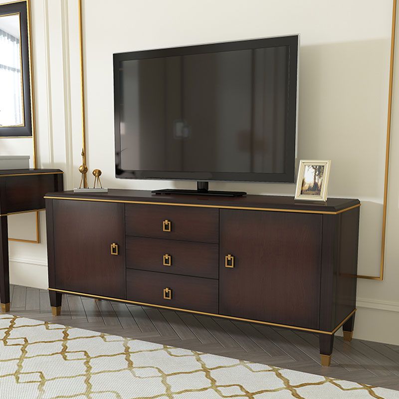 Modern TV Stand Console Solid Wood TV Media Console with Drawers Clearhalo 'furn' 'furn_tv_stands_entertainment_centers' 'Furniture' 'Living Room Furniture' 'TV Stands & Entertainment Centers' 'TV Stands & Media Storage Furniture' 'tv_stands_entertainment_centers' 1200x1200_5803fa4d-7094-4ecb-a742-d99f51fe8a46