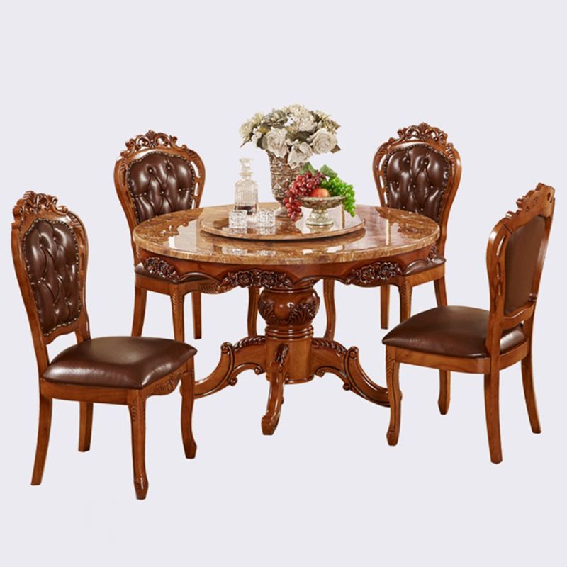 51.18'' Vitoria Round Shape Table Kitchen Dining Table with Pedestal Base Clearhalo ' dining_table' 'Dining Tables & Seating' 'Dining Tables' 'furn' 'furn_dining_table' 'Furniture' 'furniture_dining_table' 'Kitchen & Dining Furniture' 'kitchen&dining_furn' 'kitchen' 'kitchen_dining_table' 1200x1200_58044e54-7ad8-410d-be3b-d0a899911af2
