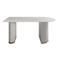 Metal Modern Free Form Indoor Table Sintered Stone Table for Kitchen and Dining Room Clearhalo ' dining_table' 'Dining Tables & Seating' 'Dining Tables' 'furn' 'furn_dining_table' 'Furniture' 'furniture_dining_table' 'Kitchen & Dining Furniture' 'kitchen&dining_furn' 'kitchen' 'kitchen_dining_table' 1200x1200_580538e2-17ee-4768-bac5-133077270fd8