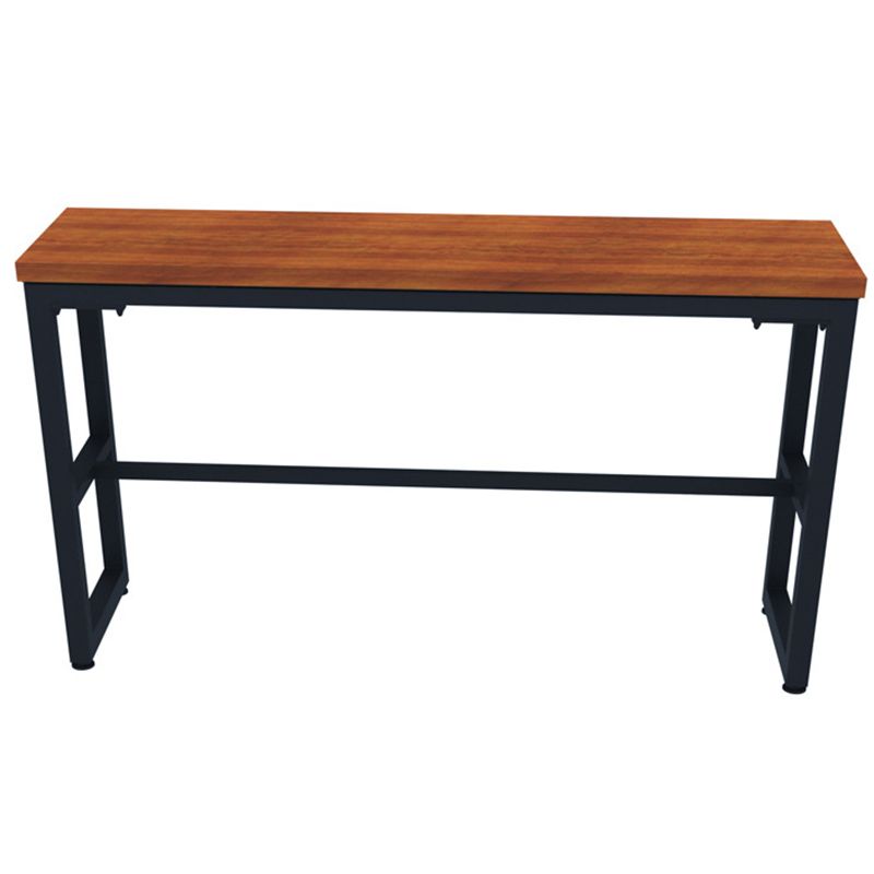 Binnen houten trestle cocktailbar tafel industriële voetsteun pubhoogte eettafel