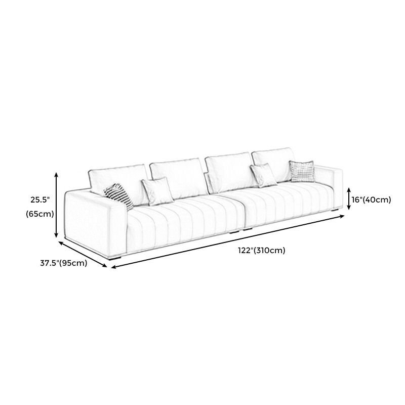 Modern Faux Leather Tuxedo Arm Standard Sofa with Bolster Pillows for Living Room Clearhalo 'furn' 'furn_sofas' 'Furniture' 'furniture_sofas' 'kitchen' 'kitchen_sofas' 'Living Room Furniture' 'Sofa' 'sofas' 1200x1200_58082256-9e6d-4c15-b418-8b800e214103