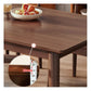 Contemporary Rectangle Dining Table Rubberwood Solid Wood Table with 4 Legs for Home Kitchen Dinner Clearhalo ' dining_table' 'Dining Tables & Seating' 'Dining Tables' 'furn' 'furn_dining_table' 'Furniture' 'furniture_dining_table' 'Kitchen & Dining Furniture' 'kitchen&dining_furn' 'kitchen' 'kitchen_dining_table' 1200x1200_5809a6ce-28c8-4c72-b7e6-7a4d352aa27c