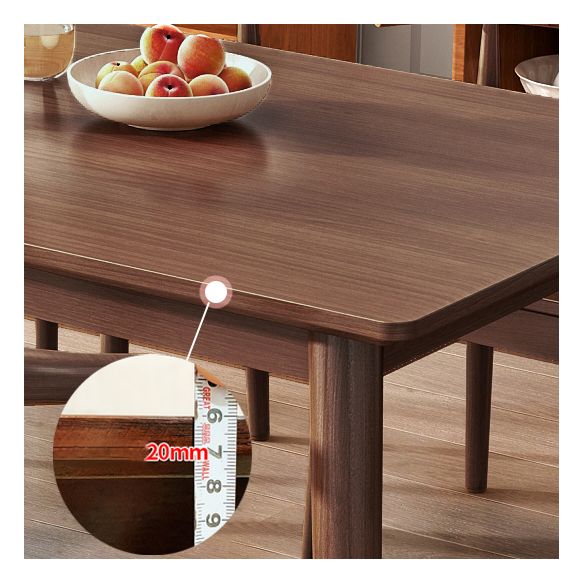 Contemporary Rectangle Dining Table Rubberwood Solid Wood Table with 4 Legs for Home Kitchen Dinner Clearhalo ' dining_table' 'Dining Tables & Seating' 'Dining Tables' 'furn' 'furn_dining_table' 'Furniture' 'furniture_dining_table' 'Kitchen & Dining Furniture' 'kitchen&dining_furn' 'kitchen' 'kitchen_dining_table' 1200x1200_5809a6ce-28c8-4c72-b7e6-7a4d352aa27c