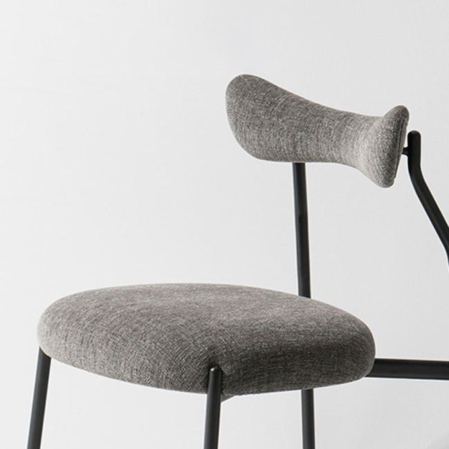 Designer Style Velvet Restaurant Dining Side Chair Open Back Dining Chair Clearhalo ' kitchen&dining_furn' 'Dining Chairs' 'Dining Tables & Seating' 'dining_chair' 'furn' 'furn_dining_chair' 'Furniture' 'furniture_dining_chair' 'Kitchen & Dining Furniture' 'kitchen' 1200x1200_580a5128-8ae9-464e-93e4-51163b2edeaf