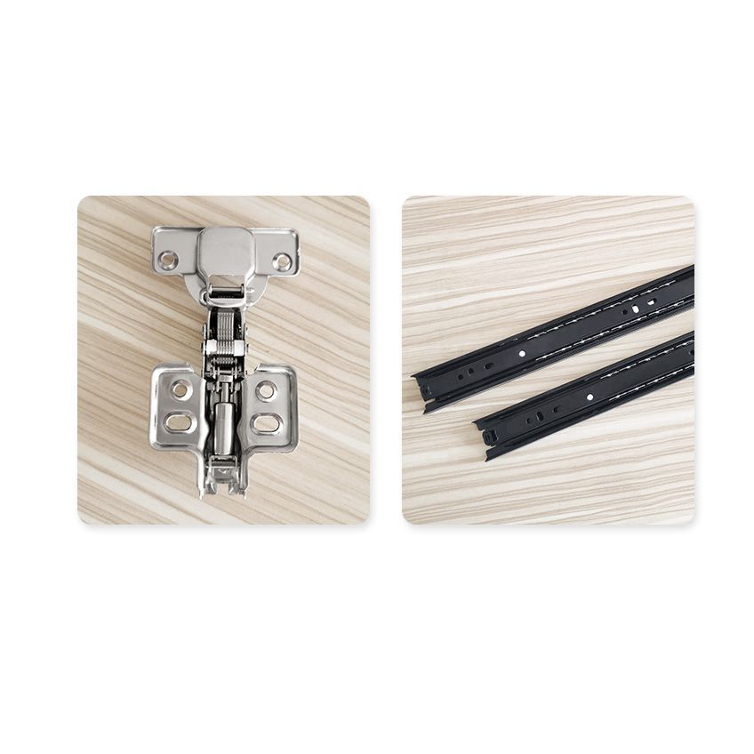 Armadio in legno di colore bianco morbido armadio del cassetto vicino per la camera da letto