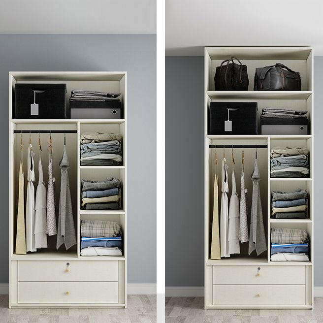 Armadio in legno ingegnerizzato Armata moderno guardaroba bianco per camera da letto