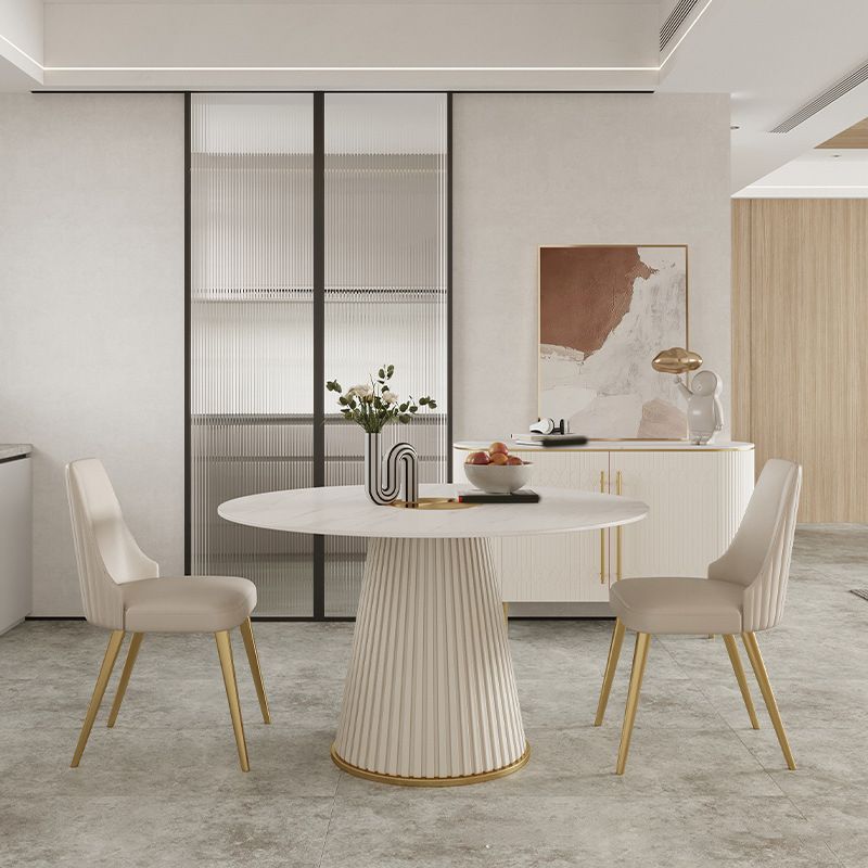 Nordic Glam Rectangle Sintered Stone Table Set 1/2/3/5/7 Pieces Dining Set Clearhalo 'Dining Room Sets' 'Dining Tables & Seating' 'dining_room_set' 'furn' 'furn_dining_room_set' 'Furniture' 'Kitchen & Dining Furniture' 1200x1200_580dedfb-b505-4348-a690-4ceab52e2f84