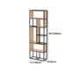 Industrial Open Etagere Bookshelf Iron Frame Solid Wood Shelf Bookshelf Clearhalo 'Bookcases' 'furn' 'furn_bookcases' 'Furniture' 'furniture_bookcases' 'kitchen' 'kitchen_bookcases' 'Living Room Furniture' 'Office Furniture' 1200x1200_581161c6-7245-4e69-9788-fce034e6bc98