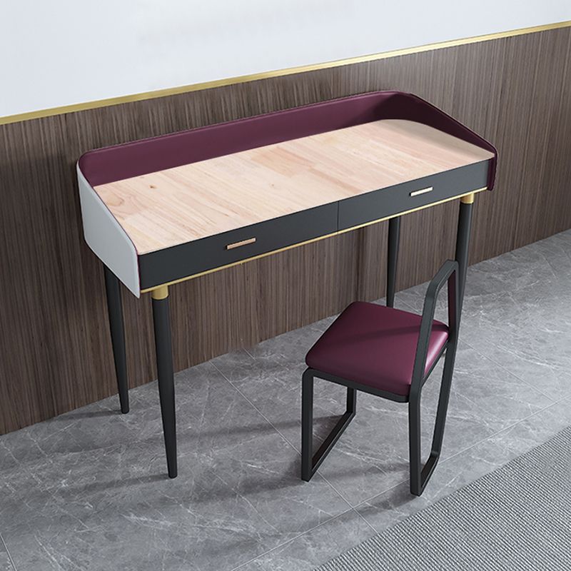 33,8 "Hauteur 2 tiroirs Vanité de maquillage Vanité de bureau pour chambre à coucher