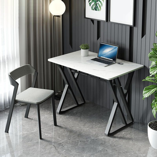 Scrivania rettangolare per computer rettangolari da 29,5 "scrivania contemporanea per casa