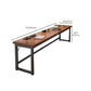 Industrial Style Bistro Bar Table Wooden Rectangle Metal Base Bar Table Clearhalo 'Bar Furniture' 'Bar Tables' 'bar_tables' 'furn' 'furn_bar_tables' 'Furniture' 'Kitchen & Dining Furniture' 1200x1200_5813e448-b46c-47b2-9310-228aeadc07cd