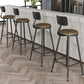 Modern Backrest Armless Counter Stool Iron Bar Stool with Leather Cushion for Dining Room Clearhalo 'Bar Furniture' 'Bar Stools' 'bar_stools' 'furn' 'furn_bar_stools' 'Furniture' 'Kitchen & Dining Furniture' 1200x1200_58161afe-2a81-4efd-99d2-df15cd8cfeac