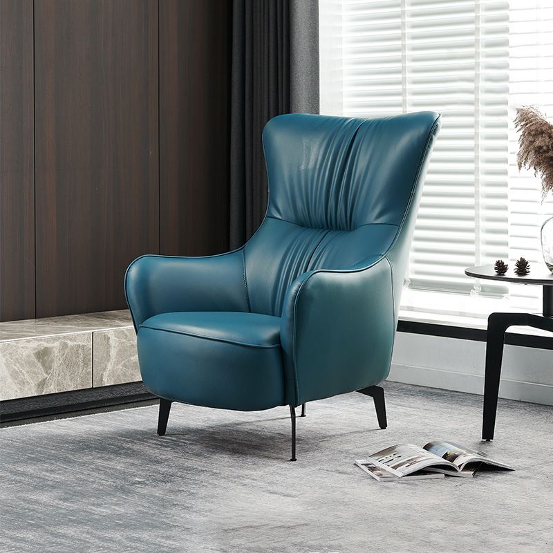 Contemporary Accent Armchair Faux Leather Barrel Accent Chair Clearhalo 'Accent Chairs' 'accent_chairs' 'Chairs & Seating' 'furn' 'furn_accent_chairs' 'Furniture' 'Living Room Furniture' 1200x1200_5816fe0f-49b5-485c-818d-813861425c88