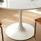 White Modern Round Stone Tabletop Dining Table with Tulip Base Clearhalo 'Dining Tables & Seating' 'Dining Tables' 'dining_table' 'furn' 'furn_dining_table' 'Furniture' 'Kitchen & Dining Furniture' 1200x1200_58178b94-f4ae-42d0-a904-c6e4ea5dfc18