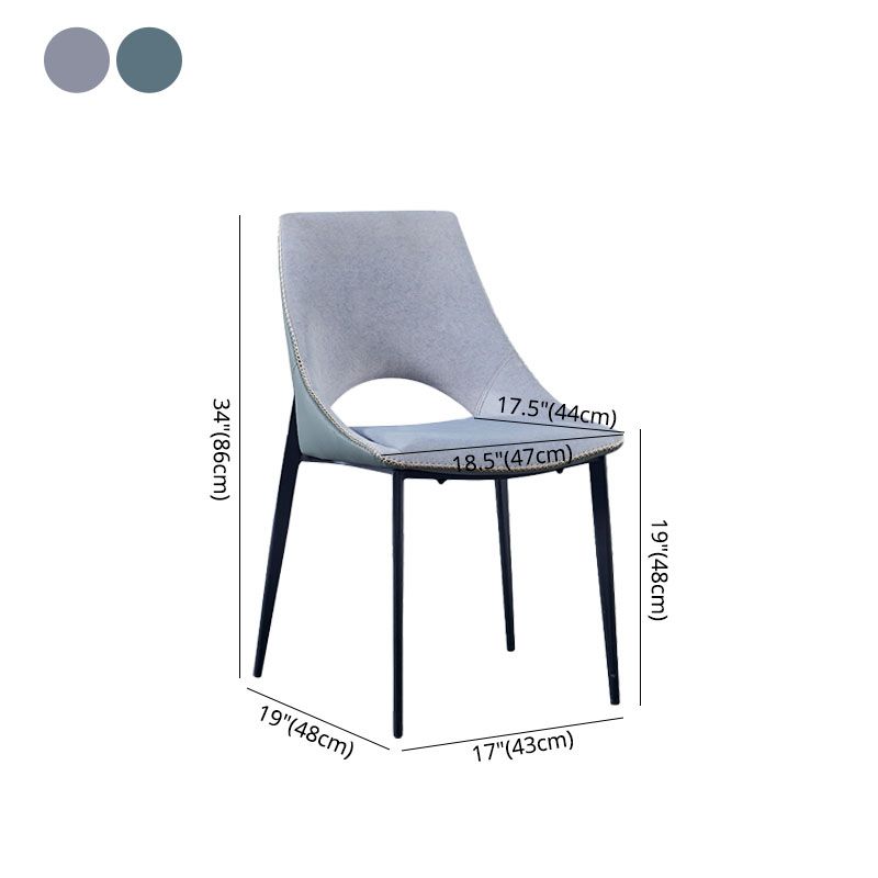 Modern Style Open Back Dining Side Chair Upholstered Armless Dining Chairs Clearhalo ' kitchen&dining_furn' 'Dining Chairs' 'Dining Tables & Seating' 'dining_chair' 'furn' 'furn_dining_chair' 'Furniture' 'furniture_dining_chair' 'Kitchen & Dining Furniture' 'kitchen' 1200x1200_5817b3b9-b524-4d08-aae7-2ad3ad3c1018